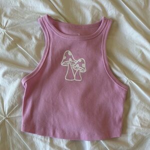 Custom Mushroom Design Tank Top
